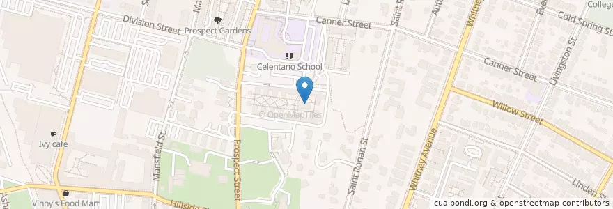 Mapa de ubicacion de Sterling School en Amerika Syarikat, Connecticut, New Haven County, New Haven.