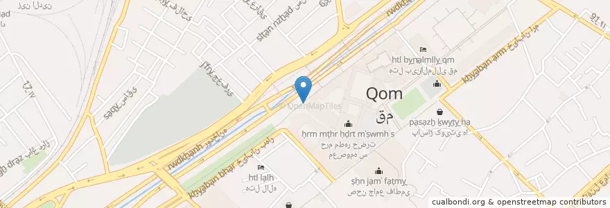 Mapa de ubicacion de سرویس بهداشتی en Iran, استان قم, شهرستان قم, بخش مرکزی, Qom.