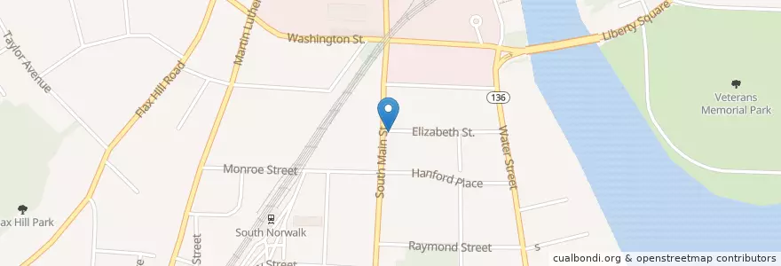 Mapa de ubicacion de Antioch Temple en 美利坚合众国/美利堅合眾國, 康涅狄格州 / 康乃狄克州, Fairfield County, Norwalk.