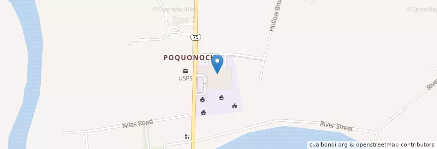 Mapa de ubicacion de Poquonock Elementary School en 美利坚合众国/美利堅合眾國, 康涅狄格州 / 康乃狄克州, Hartford County, Windsor.