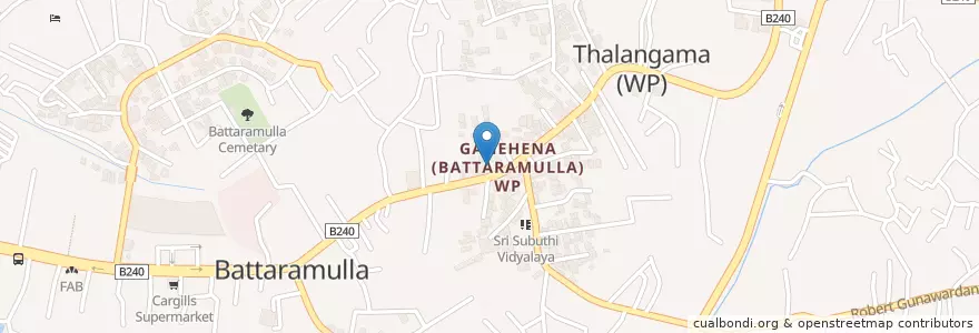 Mapa de ubicacion de Lankasaba Primary School en Шри-Ланка, Западная Провинция, Округ Коломбо.