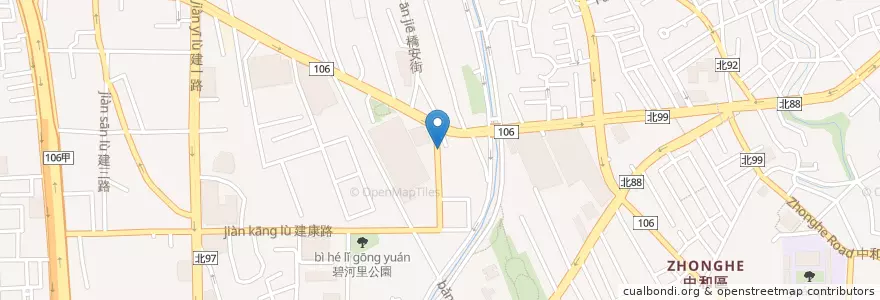Mapa de ubicacion de 貴族世家 en Taiwan, Nuova Taipei, Džonghė.