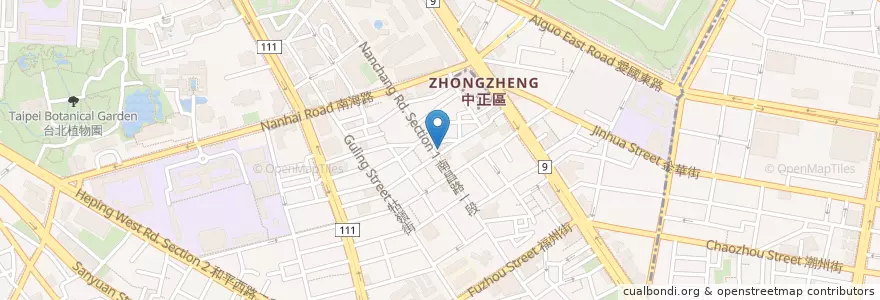 Mapa de ubicacion de 台新國際商業銀行 en Тайвань, Новый Тайбэй, Тайбэй, 中正區.