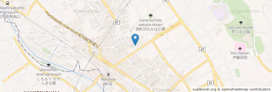 Mapa de ubicacion de 日高屋 en Japan, Tokyo, Machida.