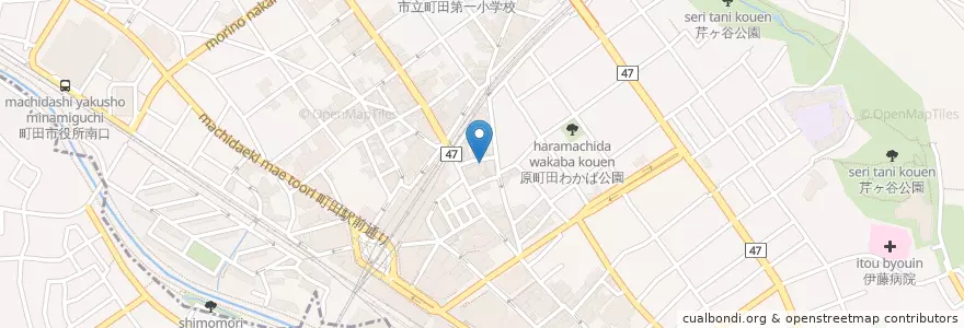 Mapa de ubicacion de 揚州商人 en اليابان, 東京都, 町田市.