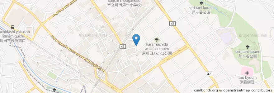 Mapa de ubicacion de 野郎ラーメン en Япония, Токио, Матида.