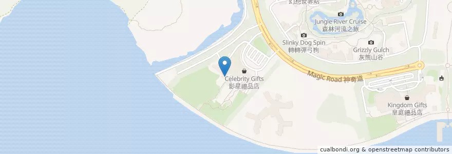 Mapa de ubicacion de 好萊塢快餐店 Hollywood & Dine en China, Hong Kong, Guangdong, Wilayah Baru, 離島區 Islands District.