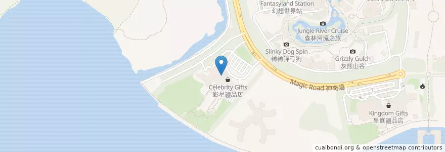 Mapa de ubicacion de 米奇廚師餐廳 Chef Mickey en China, Hong Kong, Provincia De Cantón, Nuevos Territorios, 離島區 Islands District.