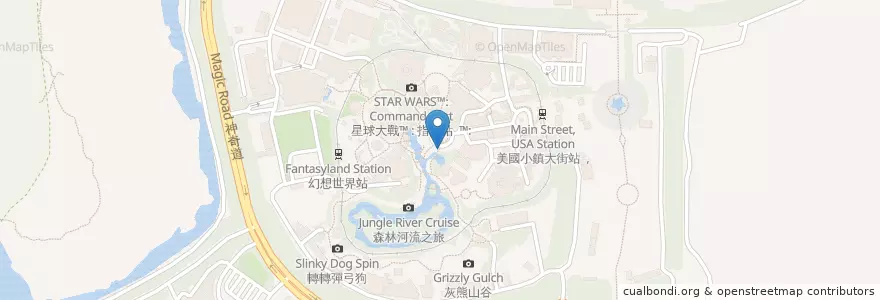 Mapa de ubicacion de Sandwiches and Coffee Cart en China, Hong Kong, Provincia De Cantón, Nuevos Territorios, 離島區 Islands District.