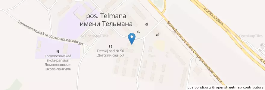 Mapa de ubicacion de Участковый пункт полиции en Rússia, Distrito Federal Central, Oblast De Moscou, Раменский Городской Округ.