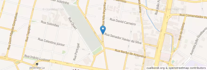 Mapa de ubicacion de Bar do Pudim en 브라질, 남부지방, 파라나, Região Geográfica Intermediária De Curitiba, Região Metropolitana De Curitiba, Microrregião De Curitiba, 쿠리치바.