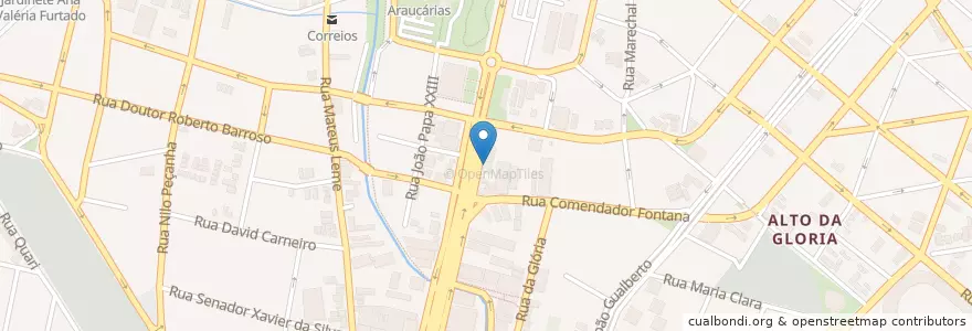 Mapa de ubicacion de Santander en البَرَازِيل, المنطقة الجنوبية, بارانا, Região Geográfica Intermediária De Curitiba, Região Metropolitana De Curitiba, Microrregião De Curitiba, كوريتيبا.