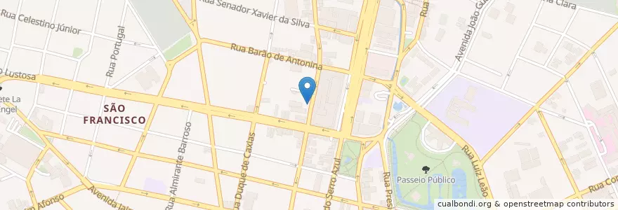 Mapa de ubicacion de Cantinho do Quilo en Бразилия, Южный Регион, Парана, Região Geográfica Intermediária De Curitiba, Região Metropolitana De Curitiba, Microrregião De Curitiba, Куритиба.