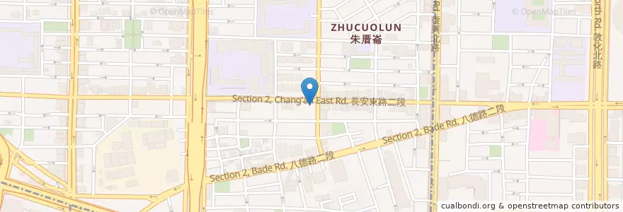 Mapa de ubicacion de 香港私宅打邊爐 en Taiwan, Nuova Taipei, Taipei, Distretto Di Zhongshan.