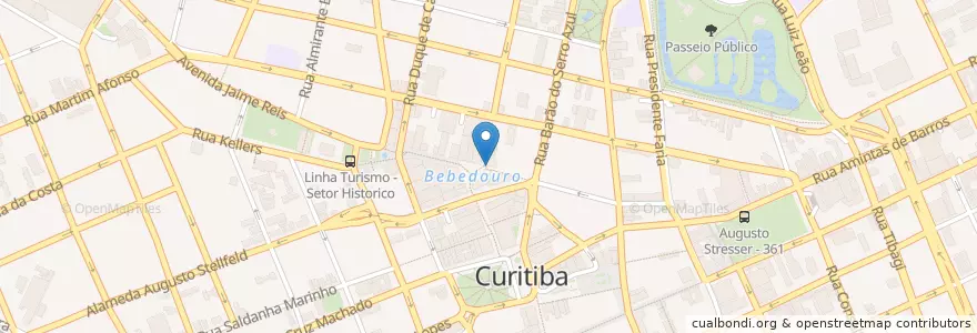 Mapa de ubicacion de Sacci en Brasil, Região Sul, Paraná, Região Geográfica Intermediária De Curitiba, Região Metropolitana De Curitiba, Microrregião De Curitiba, Curitiba.