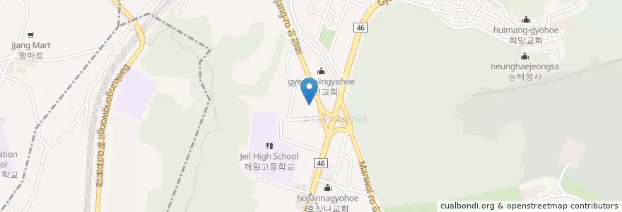 Mapa de ubicacion de 페잔에마디나 인천마스지드이슬라믹센터 en كوريا الجنوبية, إنتشون, 부평구.