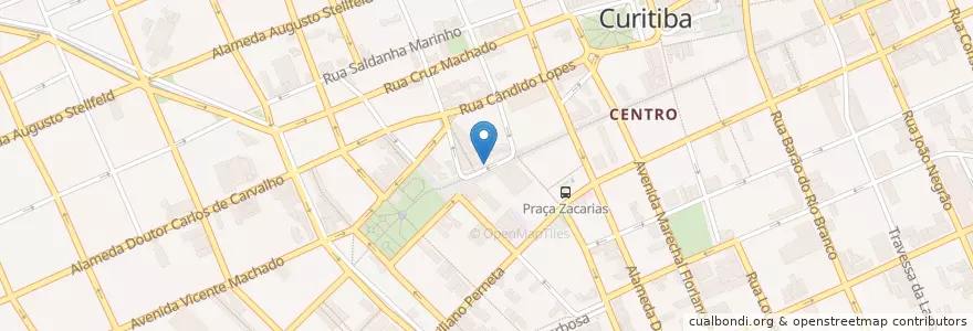 Mapa de ubicacion de Itaú en 브라질, 남부지방, 파라나, Região Geográfica Intermediária De Curitiba, Região Metropolitana De Curitiba, Microrregião De Curitiba, 쿠리치바.