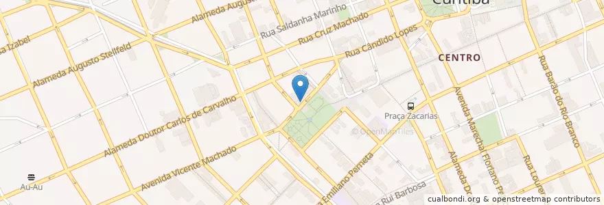 Mapa de ubicacion de Alameda Grill en Brasil, Región Sur, Estado De Paraná, Região Geográfica Intermediária De Curitiba, Região Metropolitana De Curitiba, Microrregião De Curitiba, Curitiba.