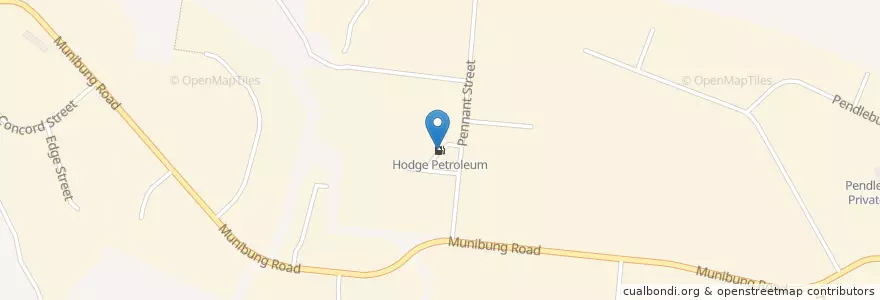 Mapa de ubicacion de Hodge Petroleum en Australia, New South Wales, Newcastle-Maitland, Lake Macquarie City Council.