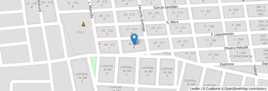 Mapa de ubicacion de 36 - 372 B en آرژانتین, Salta, Capital, Municipio De Salta, Salta.