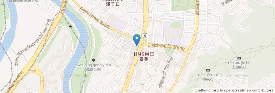 Mapa de ubicacion de 上營大屋滷味 en Taiwan, 新北市, Taipei, 文山區.