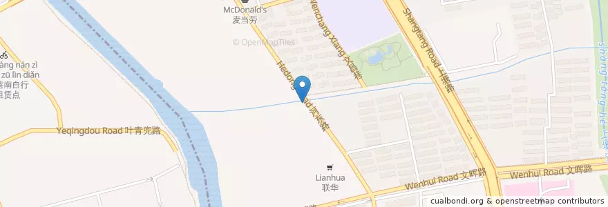 Mapa de ubicacion de 中国农业银行 en Китай, Чжэцзян, Ханчжоу, 下城区, 朝晖街道.