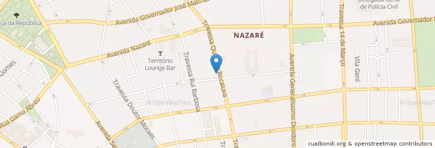 Mapa de ubicacion de Domino's Pizza en البَرَازِيل, المنطقة الشمالية, بارا, Região Geográfica Intermediária De Belém, Microrregião De Belém, بليم.