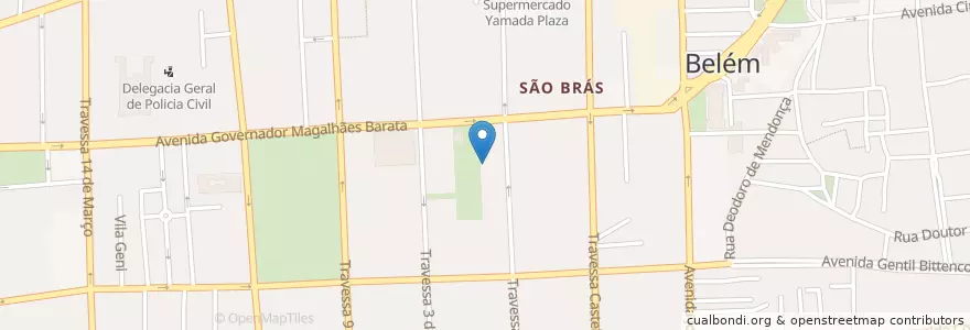 Mapa de ubicacion de Panificadora Suprema en 브라질, 북부지방, 파라, Região Geográfica Intermediária De Belém, Microrregião De Belém, 벨렝.