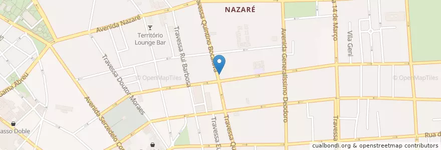 Mapa de ubicacion de PizzaH! en Бразилия, Северный Регион, Пара, Região Geográfica Intermediária De Belém, Microrregião De Belém, Белен.