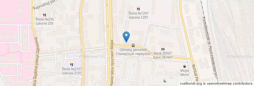 Mapa de ubicacion de Райффайзен en Russie, District Fédéral Central, Moscou, Центральный Административный Округ, Мещанский Район.