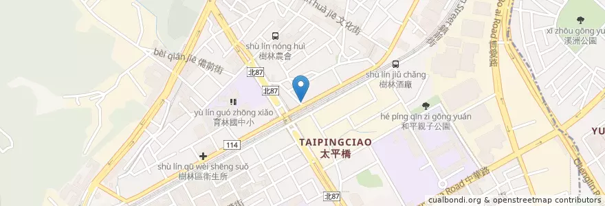 Mapa de ubicacion de 同流荷屋 en Taiwan, Neu-Taipeh, Shulin.