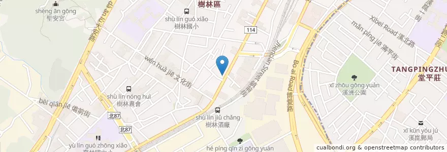 Mapa de ubicacion de 台灣之旅 en Taiwan, 新北市, 樹林區.
