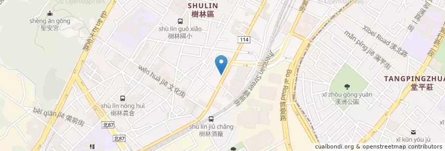 Mapa de ubicacion de 曙光牙醫診所 en Taiwan, 新北市, 樹林區.