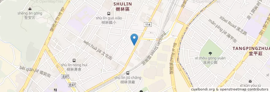 Mapa de ubicacion de 福康中醫診所 en Taiwan, 新北市, 樹林區.