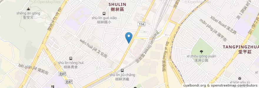 Mapa de ubicacion de 賽德克巴萊 en Taiwan, 新北市, 樹林區.