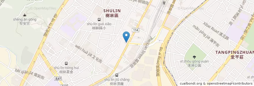 Mapa de ubicacion de 普生眼科 en Taiwan, 新北市, 樹林區.