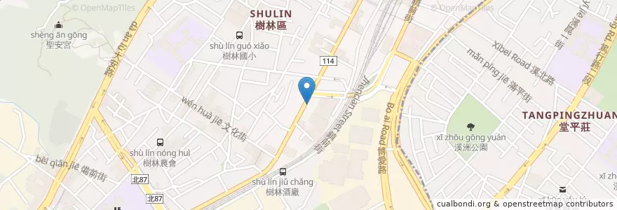 Mapa de ubicacion de 永峰診所 復健科 復健中心 en Тайвань, Новый Тайбэй, 樹林區.