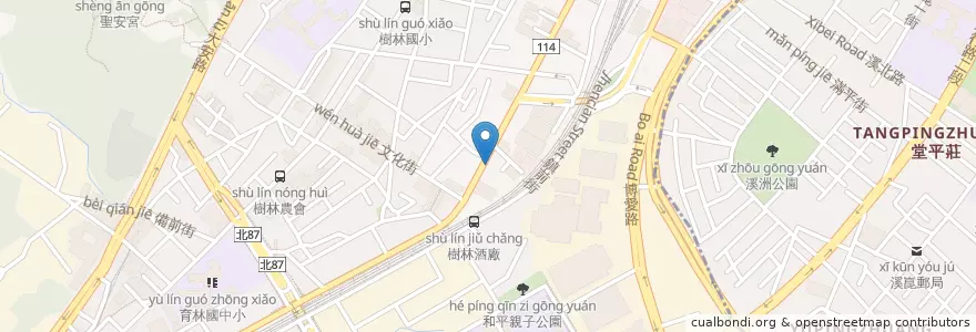 Mapa de ubicacion de 馥御動物醫院 en Tayvan, 新北市, 樹林區.