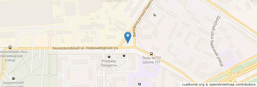 Mapa de ubicacion de Листок en ロシア, 中央連邦管区, モスクワ, Западный Административный Округ, Район Филёвский Парк.
