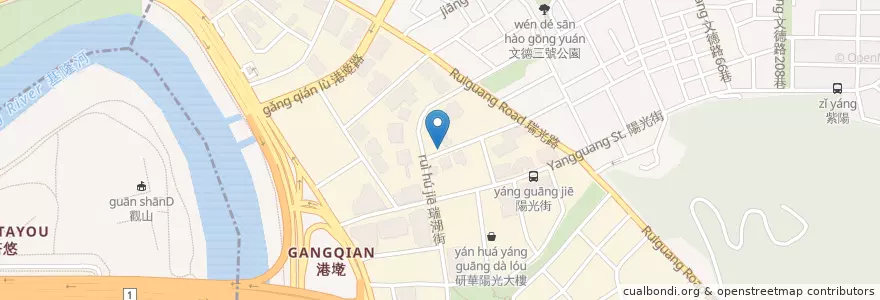 Mapa de ubicacion de 長揚停車場 en 臺灣, 新北市, 臺北市, 內湖區.