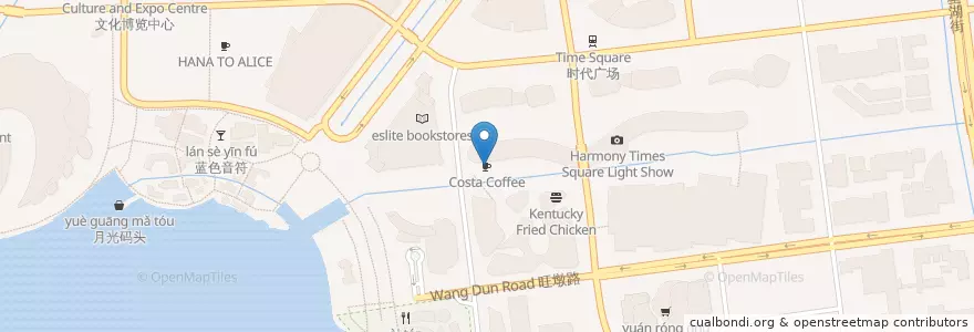 Mapa de ubicacion de Costa en 中国, 蘇州市, 江蘇省, 姑蘇区, 苏州工业园区直属镇, 蘇州工業園区.