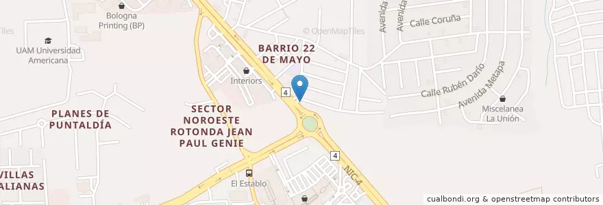 Mapa de ubicacion de Veterinaria Pepe y Pepito en Nicaragua, Departamento De Managua, Managua (Municipio).