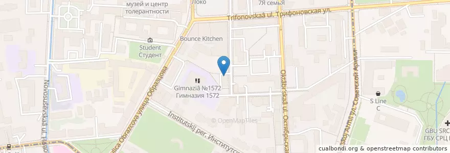 Mapa de ubicacion de Участковый пункт полиции № 63 en Rusia, Центральный Федеральный Округ, Москва, Район Марьина Роща.