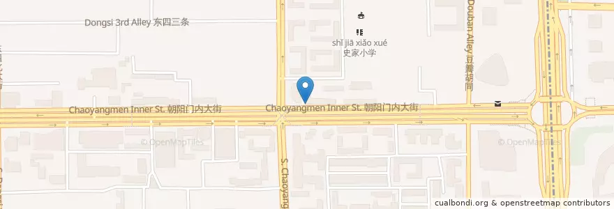 Mapa de ubicacion de Beijing Chaoyangmen Dental Clinic en 中国, 北京市, 河北省, 东城区.