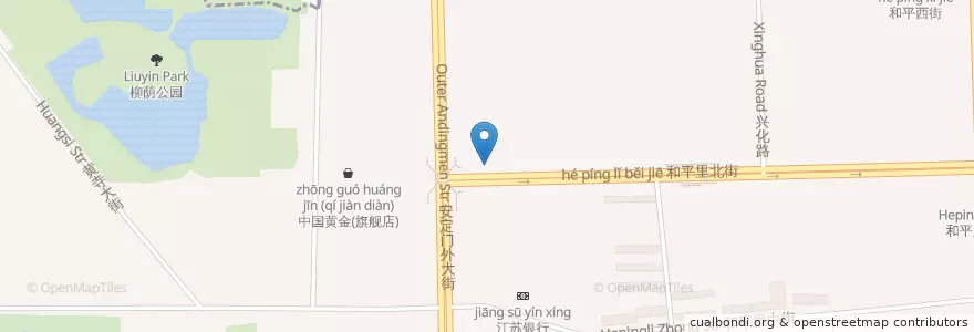 Mapa de ubicacion de 田老师红烧肉 en China, Beijing, Hebei, Dongcheng District.