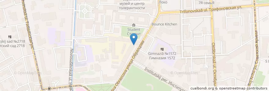 Mapa de ubicacion de Дом у моря en Rússia, Distrito Federal Central, Москва, Район Марьина Роща.
