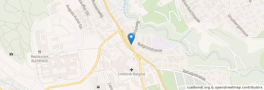 Mapa de ubicacion de Eric's Confiserie Baumann en سوئیس, زوریخ, Bezirk Zürich, Zürich.