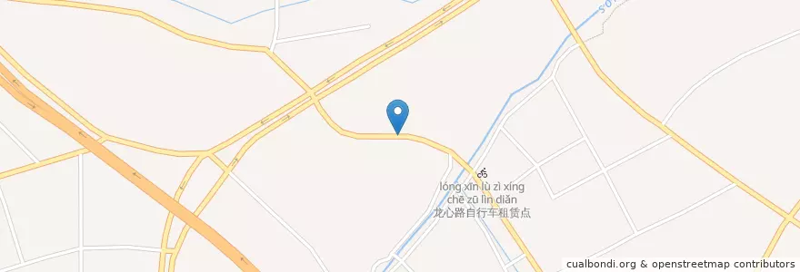 Mapa de ubicacion de 丽景路东自行车租赁点 en 中国, 浙江省, 杭州市, 西湖区, 转塘街道.