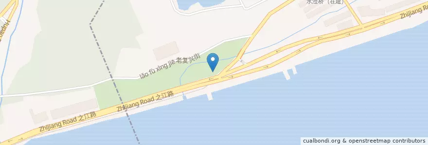 Mapa de ubicacion de 之江路312号自行车租赁点 en 中国, 浙江省, 杭州市, 上城区.