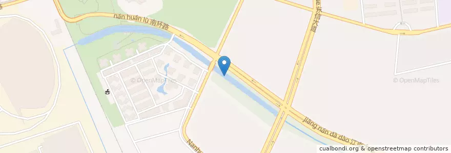 Mapa de ubicacion de 公交一桥换乘点一自行车租赁点 en 中国, 浙江省, 杭州市, 浜江区, 浦沿街道.